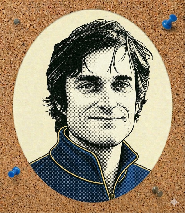 John Schulman, chief scientist at Thinking Machines Lab — illustrated stipple portrait.